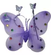 Alitas de mariposa con vincha y varita color lila