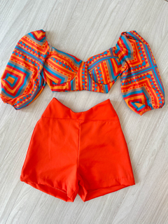 Short alfaiataria - laranja - comprar online