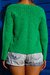 Cardigan Lili Verde Crochê - comprar online