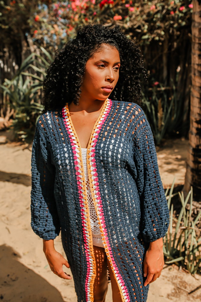 Crochet boho outlet cardigan