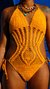 Mayan Mustard Swimsuit Crochet