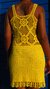 Vestido Irene Amarelo Curto Crochê - comprar online