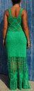 Vestido Longo Irene Verde Crochet - comprar online