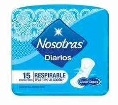 NOSOTRAS PROTECTORES DIARIOS RESPIRABLES X 15 U.
