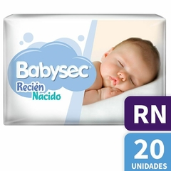 Babysec Pañal Recién Nacido RN x 20 unidades (Hasta 4 kg)