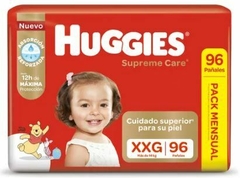 HUGGIES SUPREME CARE PACK MENSUAL (XG x 100 / XXG x96 / XXXG x 92) - comprar online