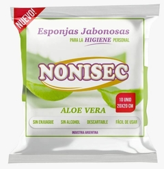 Nonisec Esponjas Jabonosas con Aloe x 10 unidades (20 x 20 cm)