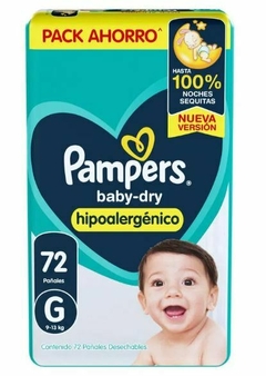 Pampers Baby Dry Pack Ahorro (M-G-XG-XXG) en internet