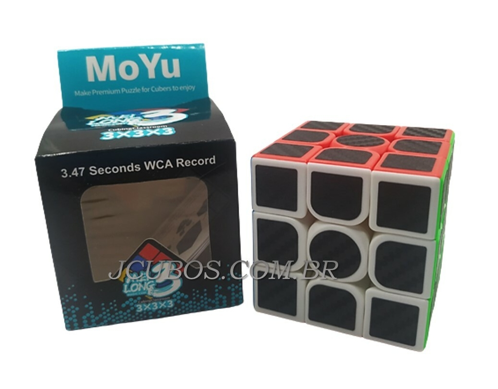 Cubos De Velocidade XIAORUI 3x3 X 3,3d/Adesivo De Fibra De Carbono/Cubo  Mágico Suave , Versão Enhanced , 5,7cm Preto