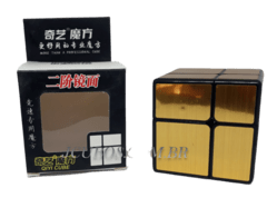 Mirror Blocks 2x2 Qiyi Dourado - JcuboS - Cubos Mágicos Profissionais