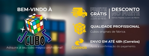 Imagem do banner rotativo JcuboS - Cubos Mágicos Profissionais