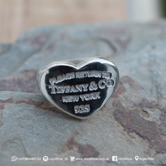 anillo corazón tiffany plata 925