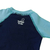 Conjunto Infantil Praia Camiseta Manga Longa e Sunga e Chapéu Azul Claro - comprar online