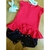 Macaquinho banho de sol vermelho e azul marinho (joaninhas) tip top roupa de bebê menina