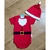 body natal papai noel menino vermelho gorro