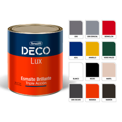 Deco Lux Esmalte Sintetico Brillante Blanco x 4 lts - comprar online