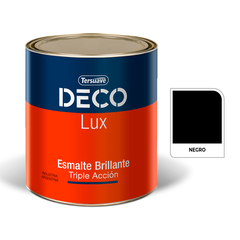 Deco Lux Esmalte Sintetico Brillante Negro x 1 lts