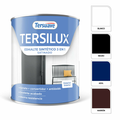 Tersilux Esmalte Sintetico Satinado Negro x 4 lts - comprar online