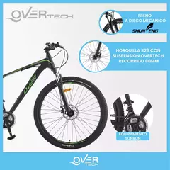 Bicicleta Mtb Overtech Q6 R29 Aluminio 21v Freno A Disco - comprar online