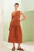 Vestido Janeiro - Cognac - comprar online