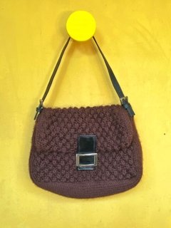 Bolsa Crochê Marrom