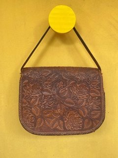 Bolsa Couro Flores - comprar online