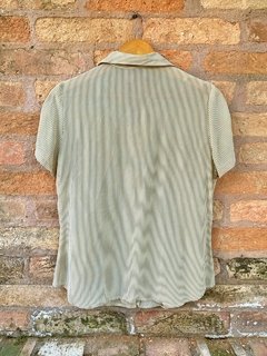 Camisa listrada cáqui - comprar online