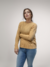 Sweater con cuellito trenzado
