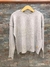 Sweater con cuellito trenzado - Lino
