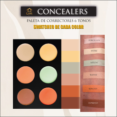 CONCEALERS - PALETA DE CORRECTORES DE 6 TONOS en internet
