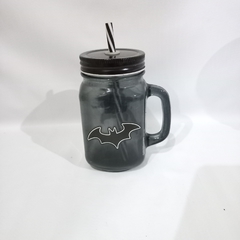 Caneca vidro c/ canudo do Batman WYF1-DC1 cod 3500 na internet