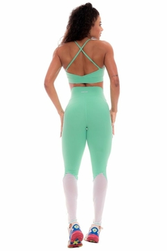 Conjunto legging verde com tule - comprar online