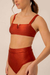 Bikini ALEXA Rojo Licor TOP SOLO XS en internet