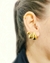 Brinco earcuff gota blogueira folheada em ouro 18k - comprar online