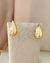 Brinco earcuff gota blogueira folheada em ouro 18k na internet