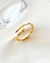 Anel prego liso folheado em ouro 18k - comprar online