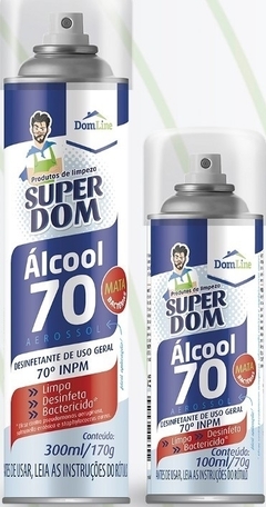 ALCOOL AER. SPRAY USO GERAL 400ML SUPER DOM