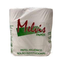 PAPEL HIGIENICO ROLAO PREMIUM FOLHA SIMPLES 8/300 MELVIS