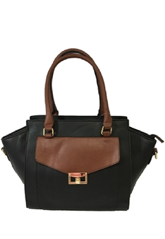 Bolsa Feminina Aphrodite Trapézio Bicolor Couro Sintético - comprar online