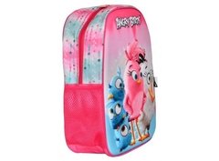 Mochila Infantil Escolar Angry Birds Rosa 3d Menina - comprar online