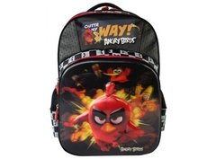 Mochila Infantil Angry Birds Com Desenho Em 5d Menino Preto