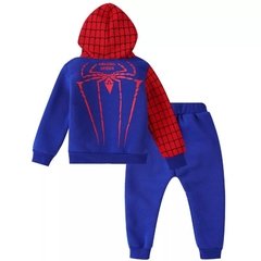 Imagem do Conjunto Infantil Homem Aranha Heroi Flanelado Moletom Capuz