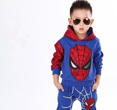 Conjunto Infantil Homem Aranha Heroi Flanelado Moletom Capuz na internet