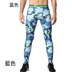 Calça De Compressão Segunda Pele Legging Masculina Térmica Azul/Azul