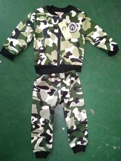 Conjunto Moletom Infantil Camuflado Grosso Inverno Algodão - comprar online