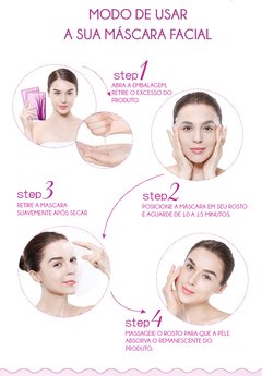 Máscara Facial Pele Bebê Tratamento Hidrata Rejuvenescedora na internet