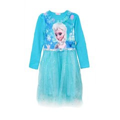 Vestido Infantil Menina Princesa Brinde Acessórios Frozen