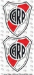 Transfer 10 x 20 cm Modelo G34 RIVER PLATE