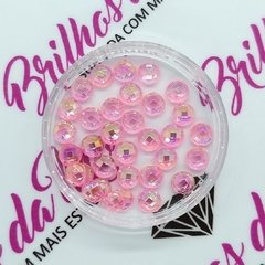 Strass Bolinha Luxo Rosa Chiclete 4 mm (SBL 52) - comprar online