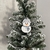 Enfeite para árvore - Boneco de neve cinza
